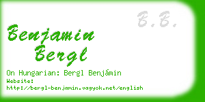 benjamin bergl business card